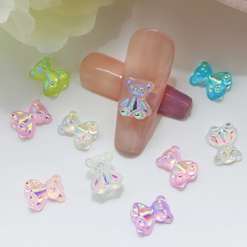 2022 Kawaii Candy 3D Charms Slime Rhinestone 3d Bear Nail Art DIY  Deacoration Supplies From Reasourceful, $15.16