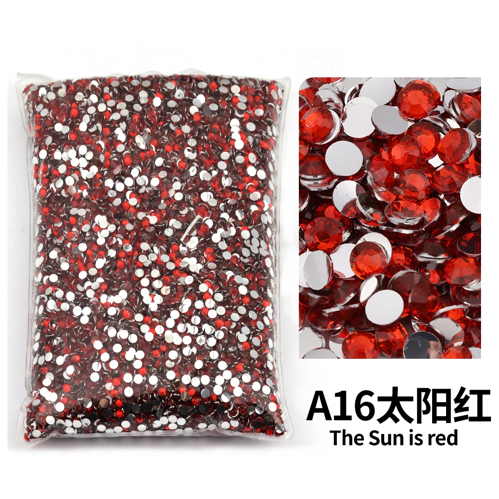 Premium Bulk Resin Rhinestones - Non Hot Fix, Flat Back Crystals