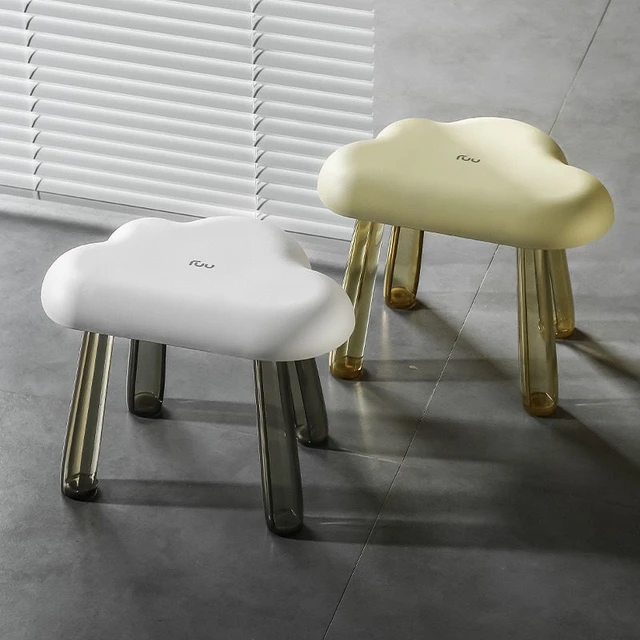 HOCloud-Tabouret de Toilette en Plastique Transparent Épais pour Adulte,  Antidérapant, Pédale de Bain, Petit Banc, Piste OL