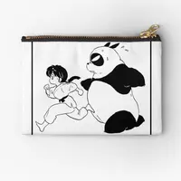 Ranma And Genma Panda Ranma 1 2 Collec  Zipper Pouches Underwear Small Men Wallet Pure Bag Money Packaging Key Coin Panties 1