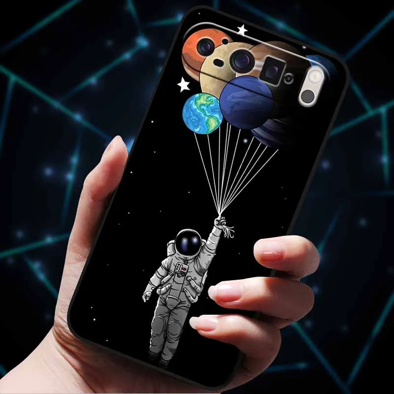 Space-Themed Soft Silicone TPU Phone Case - Astronaut Design