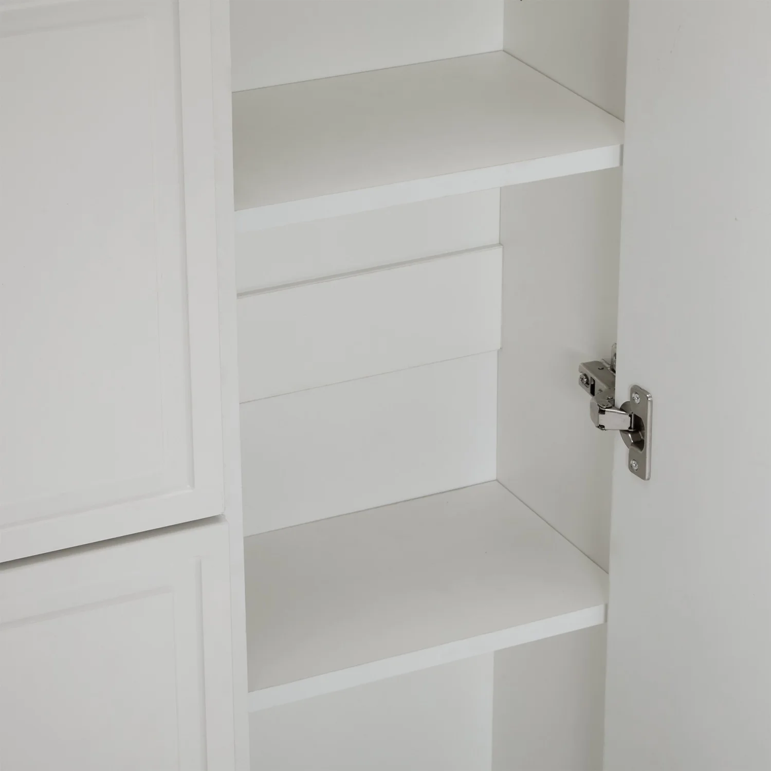Modern Shoe Cabinet, With Adjustable Shelves, Gold Handles, 2 Drawers, Folding Shoe Cabinet And 2 Doors, White, B120/D24/H107 CM – Detail 8
