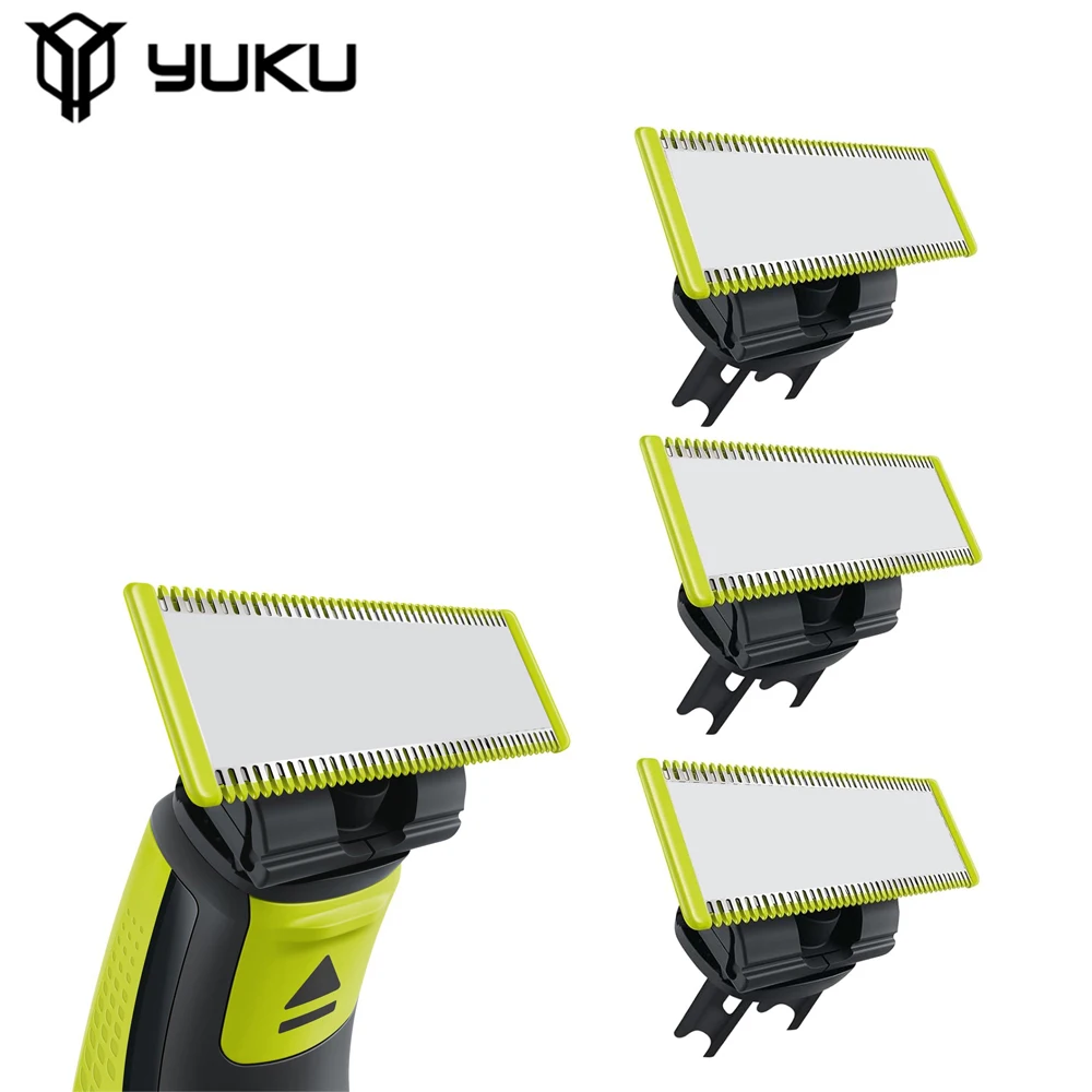 YUKU Hybrid Electric Beard Trimmer, Lâmina de substituição do barbeador para Philips One, QP2530, QP2620, QP2630, QP6510, QP6520