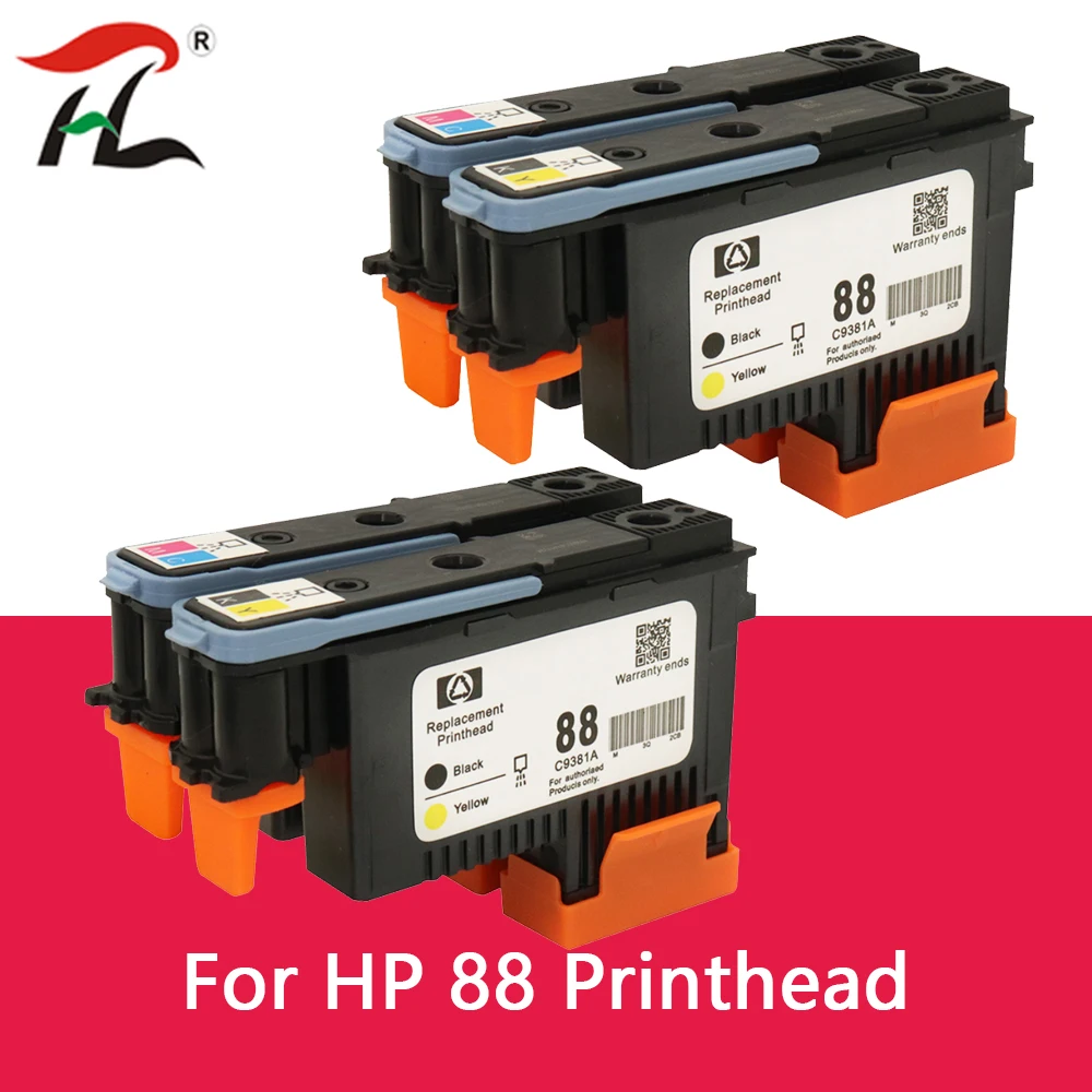 

Для принтера Hp 88 печатающая головка HP 88 печатающая головка C9381A C9382A для HP K550 K8600 K8500 K5300 K5400 L7380 L7580 L7590