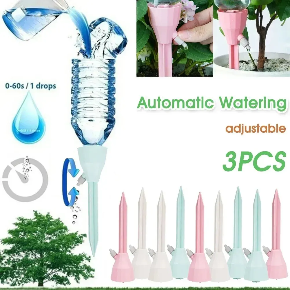 3Pcs Adjustable Drip Irrigation System Automatic Self Watering Spikes for Plants Indoor Outdoor Potted Plants Irrigation System 2