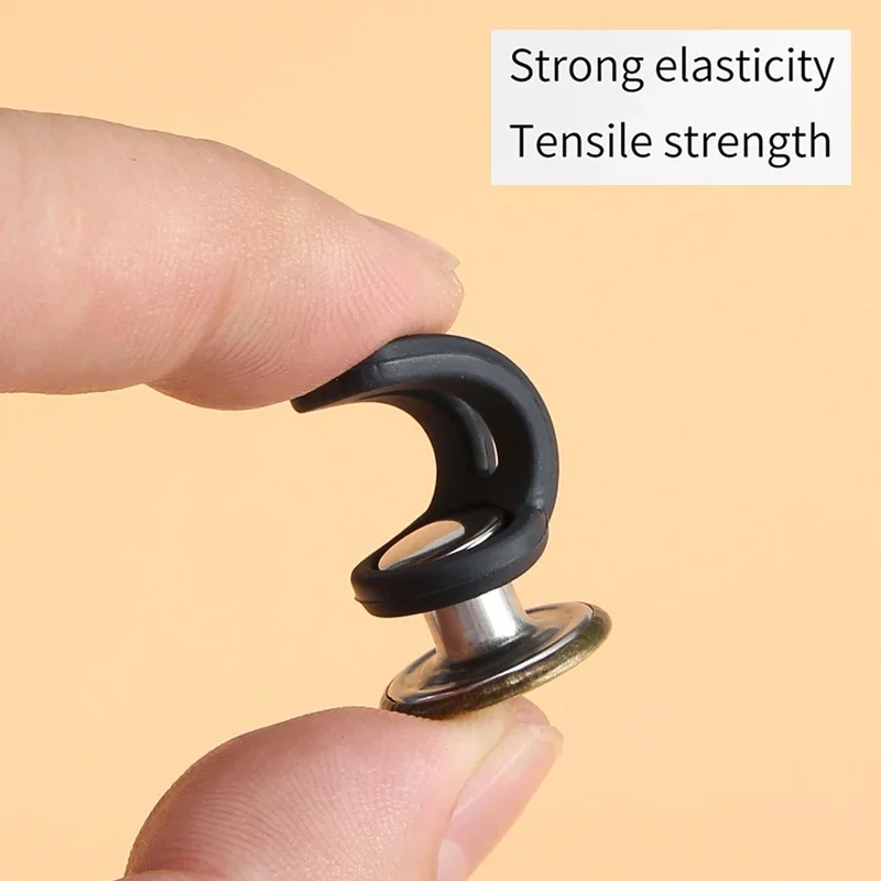 5/10개 메탈 버튼 익스텐더, 모든 청바지에 완벽하게 맞는 무료 재봉 필요 없는 신축성 있는 청바지 허리 버튼 연장 버클 고정 키트