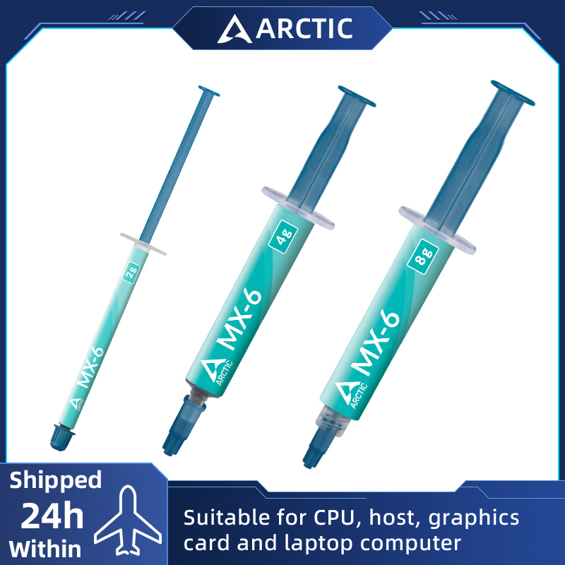 ARCTIC MX-6 (2g/4g/8g) Ultimate Performance Thermal Paste for CPU, Graphics Cards, laptops, Very high Thermal Conductivity
