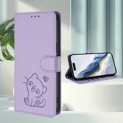 Luxe 3D Gegraveerde Leren Telefoonhoes