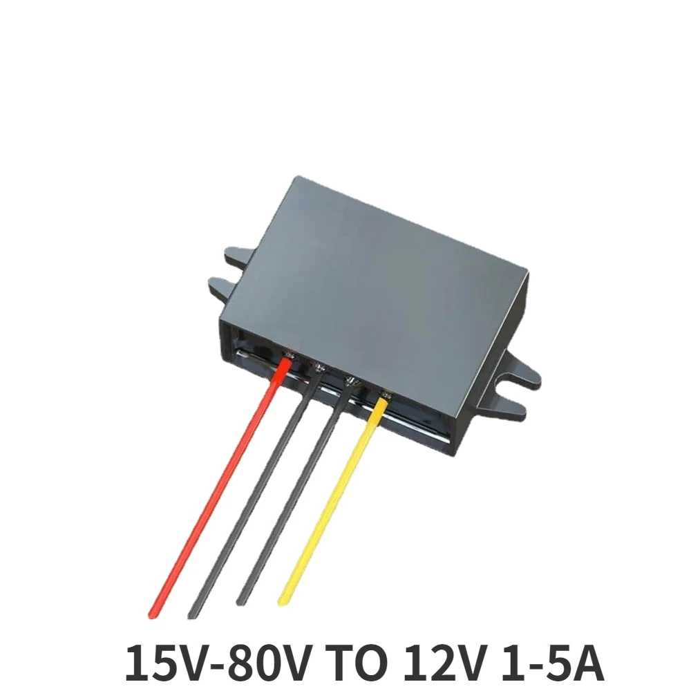 Dc15-80V 24V 36V 48V Step Down A 12V 5A 4A 3A 2A 1A Alimentatore Per Auto Inverter Di Tensione Ip67 Dc Dc Converter Regolatore Per Auto