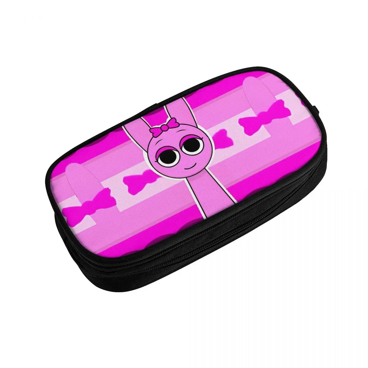 Cartoon Incredibox Sprunki Pencil Case Fashion Pen Bags for Student Big Capacity Office Gift Pencilcases