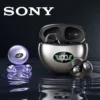 Original Sony Q88 Wireless Earphones Bone Conduction Headset Bluetooth 5.4 Earbuds Clip on Ear Comfortable with Digital Display