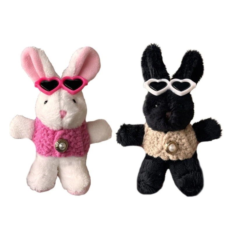 

Шикарный брелок с кроликом, плюшевая подвеска в виде животного, милое украшение для сумок и рюкзаков