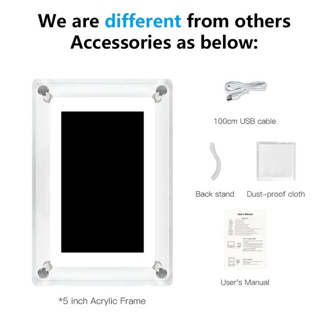 5" Acrylic Digital Frame 2