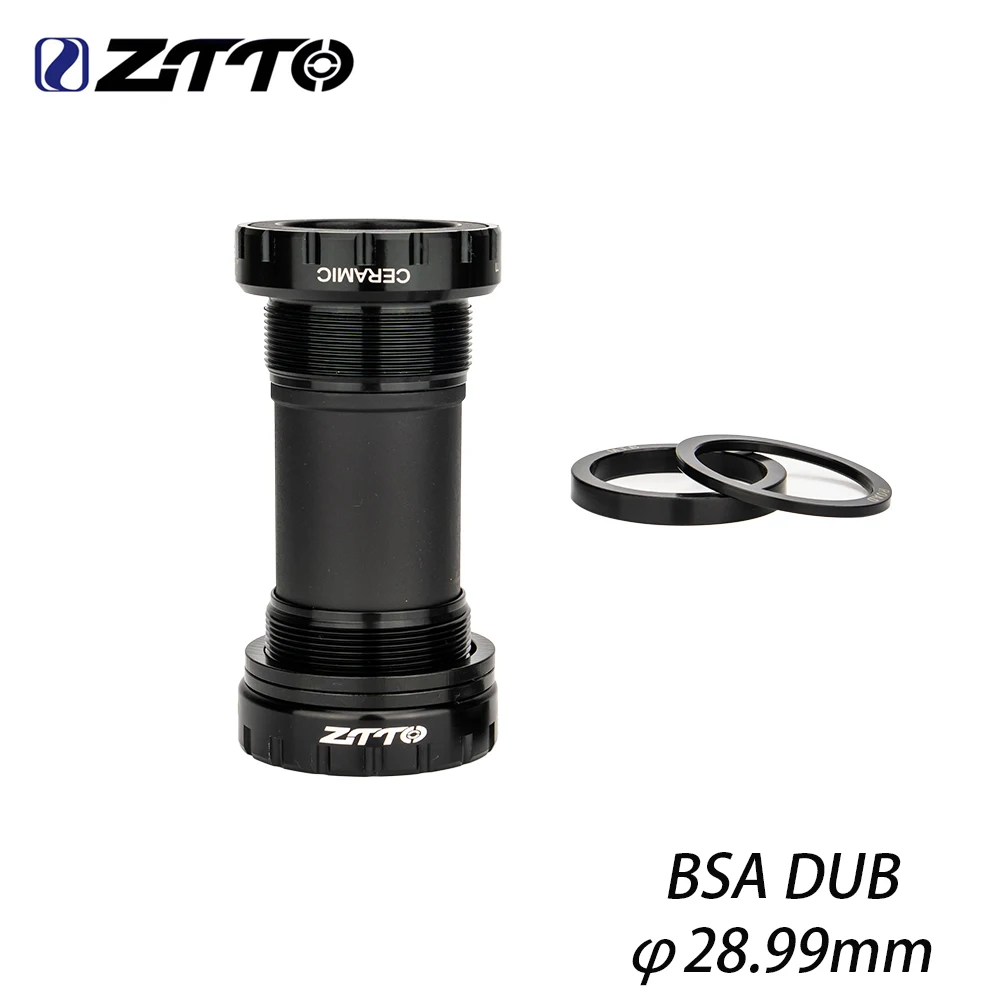 Bicycle Bottom Bracket ZTTO BSA DUB MTB Road 68 73mm BsA 68 Shell 28.99mm Spline Axis Central