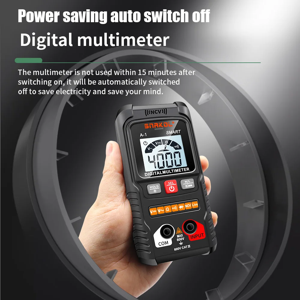 Digital Multimeter AC DC NCV Smart Multimeters Multimetro Ohm Voltage Meter Auto Range 600V Electrician Tester