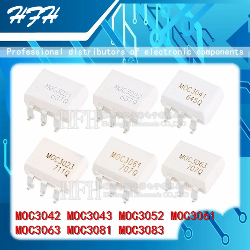 10PCS Optocoupler New Original SOP6 MOC3042 MOC3043 MOC3052 MOC3061