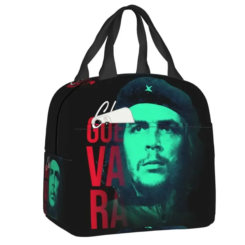 

Che Guevara Hero Portable Lunch Box Cuba Cuban Socialism Freedom Thermal Cooler Food Insulated Lunch Bag School Children Student