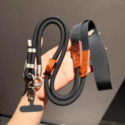 Adjustable Crossbody Neck Strap with Phone Cover Chain - Anti - Loss and Comfortable Outdoor Lanyard - Polyester / Nylon (TG - 1424 - 2)