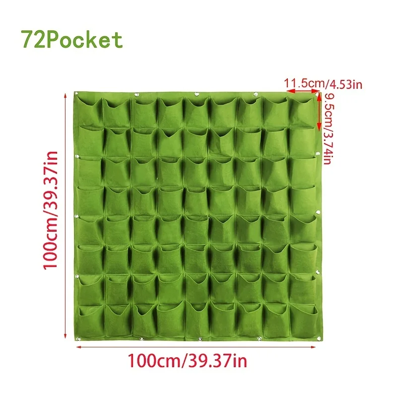 Multi-pocket Planting Bag Felt Vegetable Fruit Flowers Grow Bags for ...