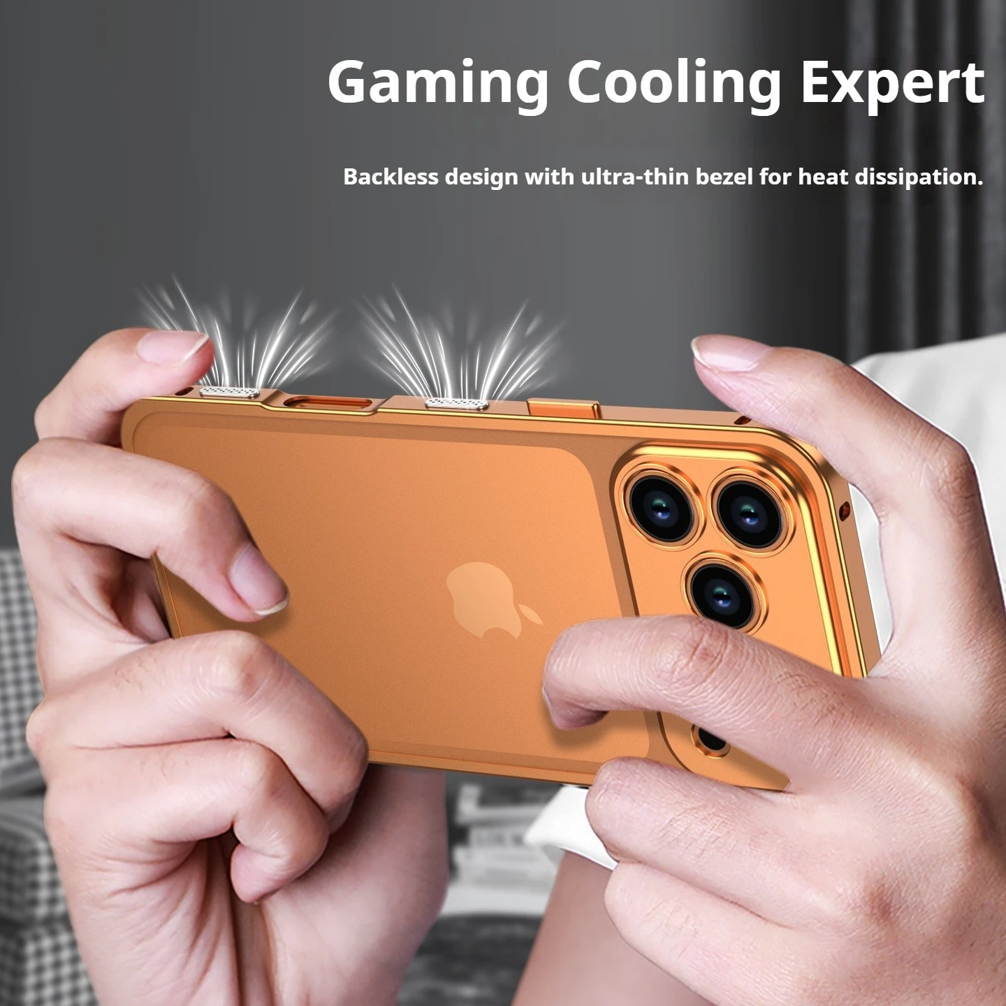 Premium Metal Alloy Shockproof Phone Case with Silicone Lining and Lens Protection