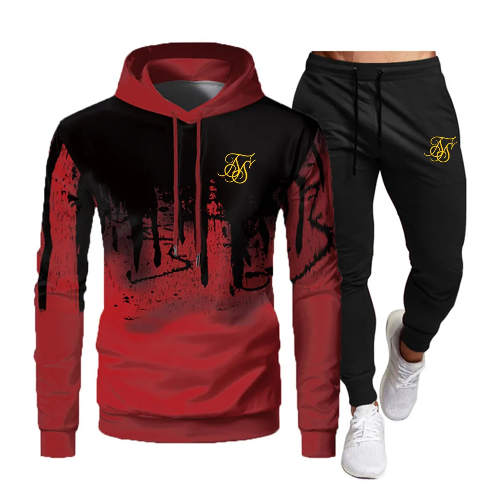 Men's Sportswear Hoodie Jogging Set