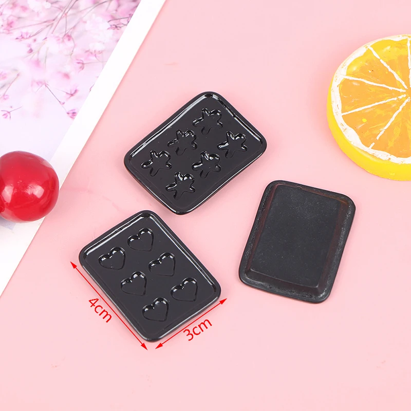 Doll house toys 1/12 Dollhouse Miniature Accessories Mini Metal Plate Dollhouse Miniature Baking Tray for Doll House Decoration
