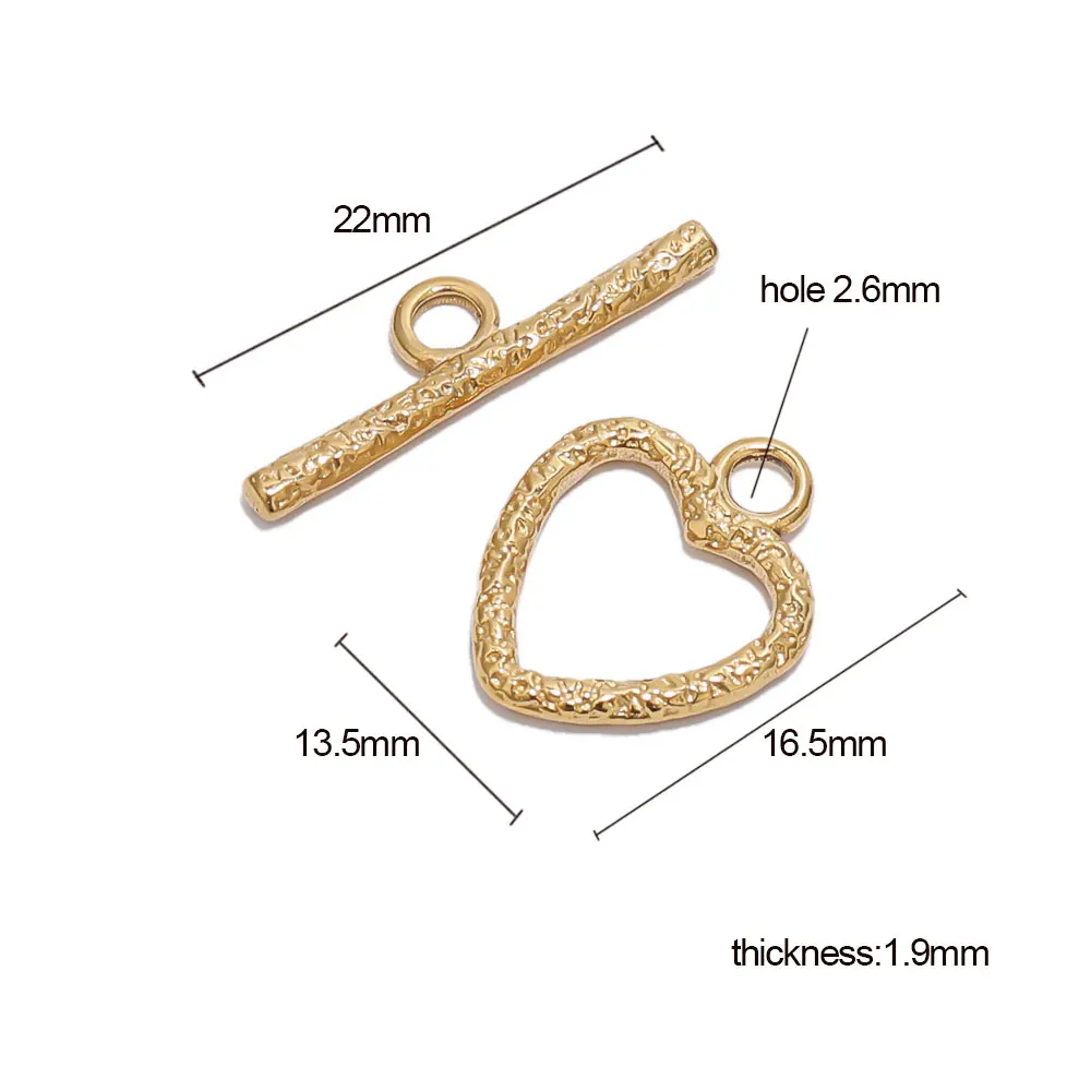 4 Sets unregelmäßige OT-Verschlüsse aus Edelstahl für Armbänder, Knebelverschluss-Anschlüsse für DIY-Armbänder, Halsketten, Schmuckherstellung im Großhandel – Detail 8