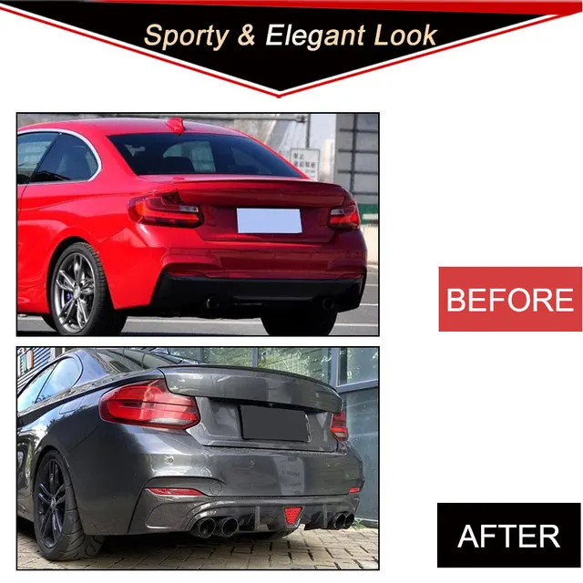BMW 2シリーズ F22 F23 Mスポーツ リアバンパー用カーボン 
