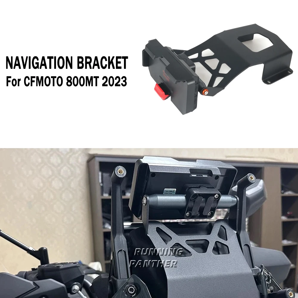 

New Motorcycle Accessories Stand Holder Phone Mobile Phone GPS Navigation Plate Bracket For CFMOTO 800MT 800mt 800 MT 2023