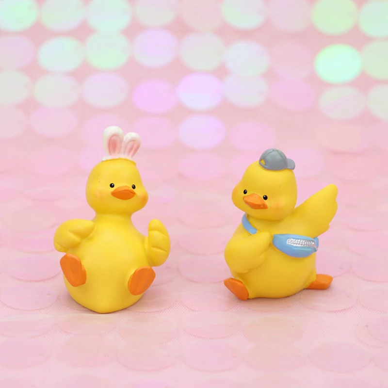 Car Interior Cute Duck Personality Model Anime Mini Dolls Interior Accessories Interior Accessories Car Decoration A