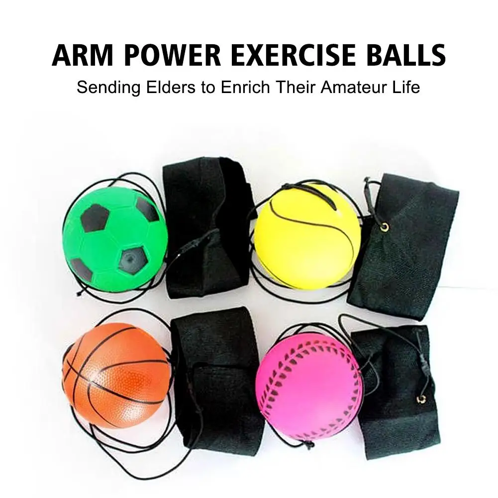 

Wrist Return Ball Elasticity Rubber Ball For Wrist Exercise Hand Strengthening Outdoor Indoor Bouncy Ball Wristband Kids To P7J0