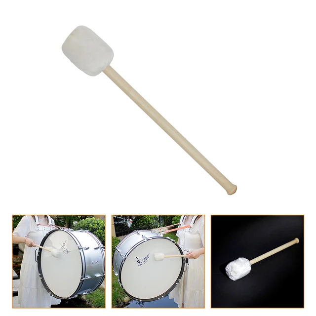 Drum Bass Mallets Sticks Drumstick Felt Percussion Marching Band Stick Head  Accessory Tenor Instrument Glockenspiel Timpani