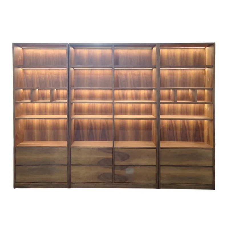 Wooden Bookshelf Design Living Room Book Shelf Library Storage Cabinet Book Shelvese Bookshelf Bookcase