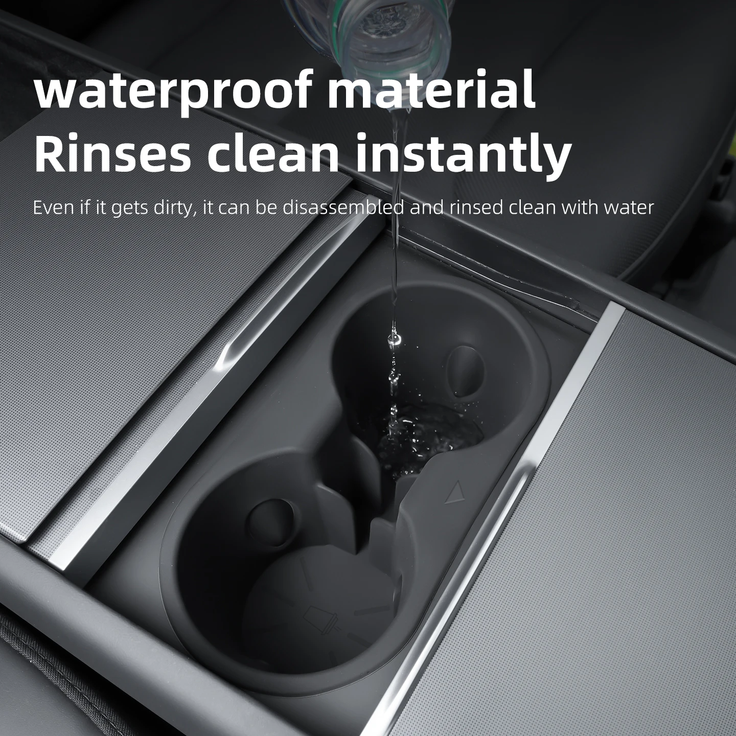 테슬라 모델 Y 주니퍼 YL 2026용 실리콘 컵홀더, 센터 콘솔 컵홀더, 차량용 실내 액세서리