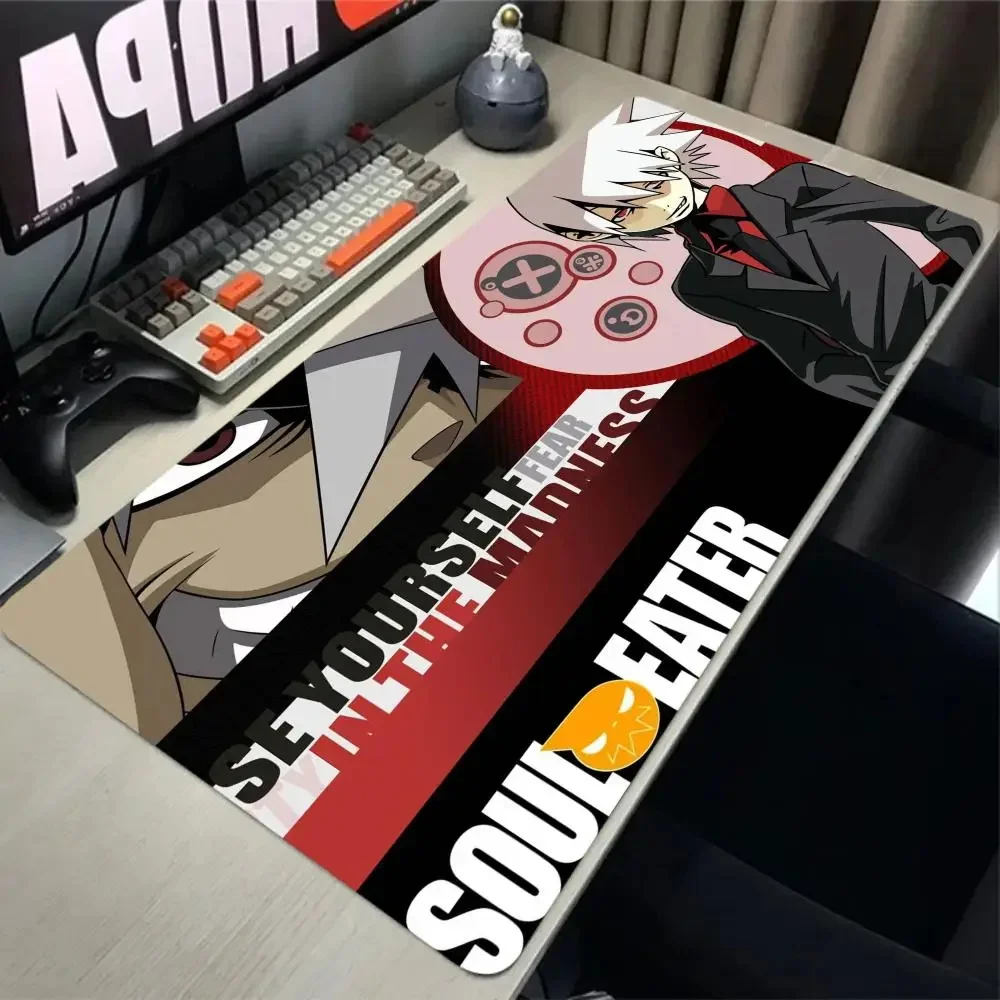 HD Print Rubber Carpet Soul Eater Anime Large Mousepad Computer Keyboard Office Soft Table Mat Laptop Gaming Kawaii Mousepad XXL