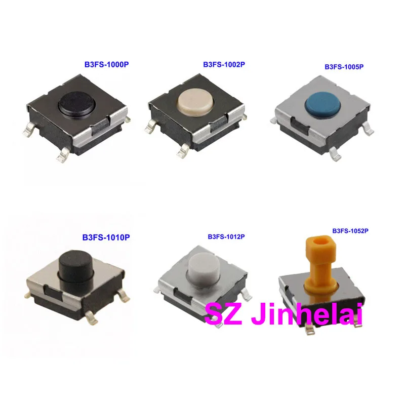 Interruptor Tátil Omron Original B3fs1000p B3fs-1002p B3fs-1005p B3fs-1010p B3fs-1012p B3fs-1050p B3fs-1052p Novo 100 Pcs