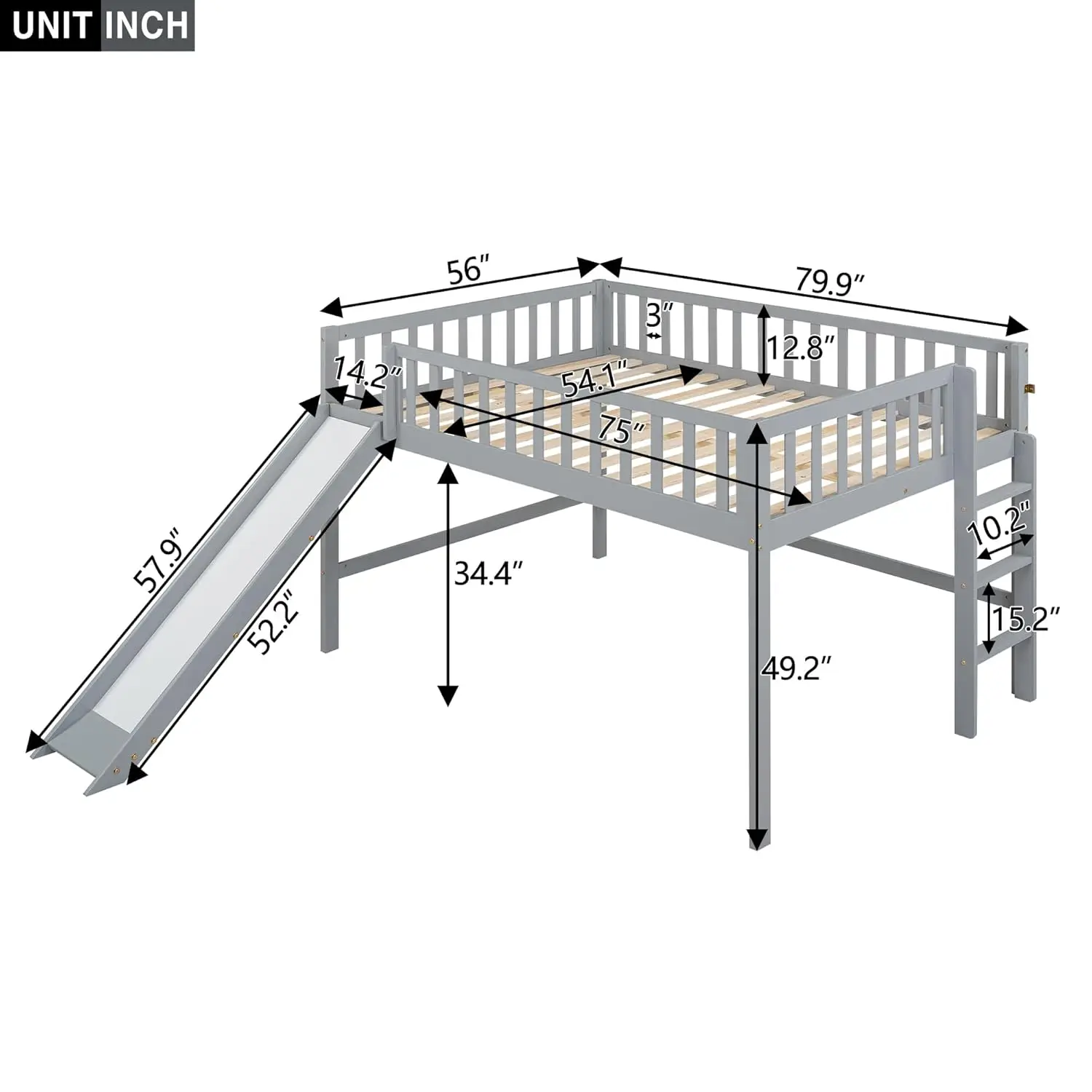 Kids Loft Bed Slide 2