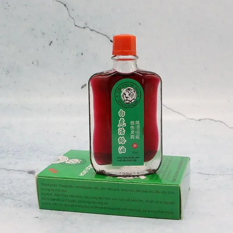 18ml White Tiger Balm Oil Shoulder Osteoarthritis Bone Spurs Cervical Spondylosis Pain Relief Rheumatic Pain Leg Frozen
