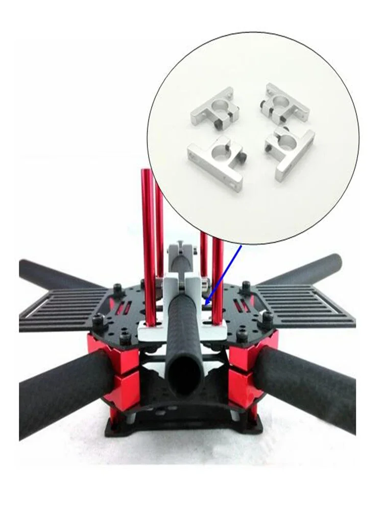 Support moteur T alu 12/14mm pour drone quad/hexacopter - Lot 4