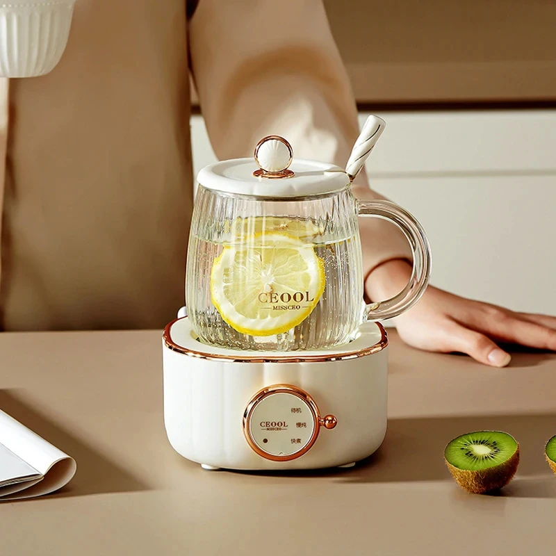 600ML Health Teapot with Tea Infuser Multifunction Electric Stew