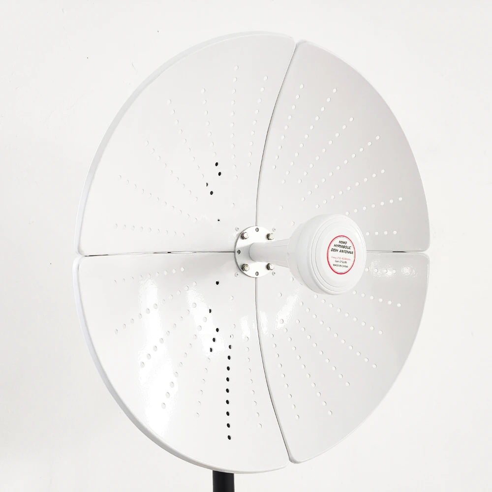 고이득 22dBi 1710-4200MHz 분할형 알루미늄 합금 파라볼릭 안테나, 5G 4G CPE MIMO 라우터의 네트워크 속도 향상