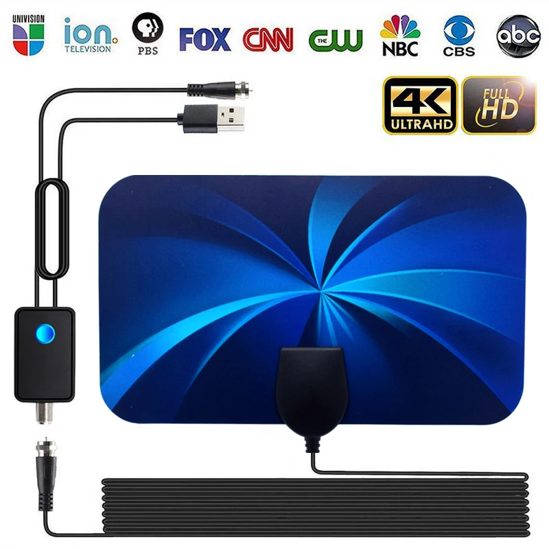 DUKEFreeShipping25DBIHighGainIndoorDigitalTVAntenna8K4K