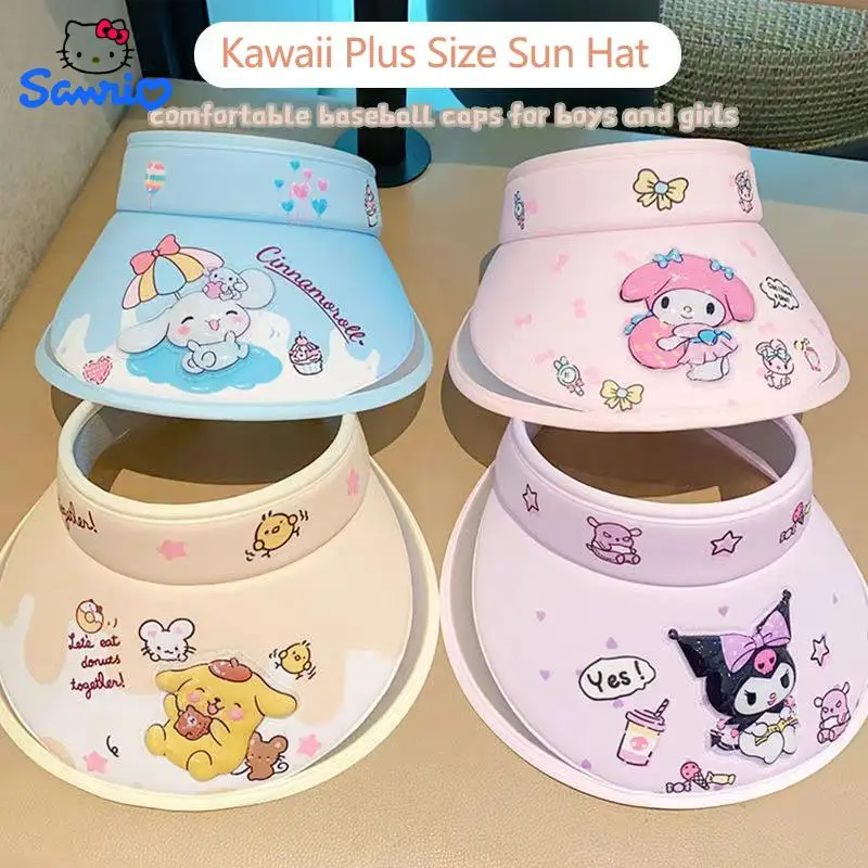 

Sanrio Sun Hat Kuromi My Melody Cute Cartoon Girl Kawaii Sun Hat Children's Sun Hat Cute Gift Big Sun Hat Summer Sun Protection