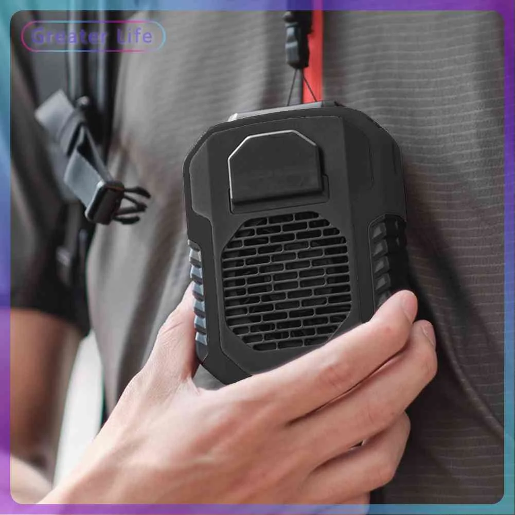 Portable Waist Fan Rechargeable Strong Mini Air Conditioning Hanging