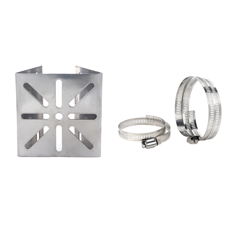 Outdoor Pole Monitoring Bracket Univsesial Adapter Plate 100/200mm Long Hoop Stainless Steel Camera Mount Panel 1 Set