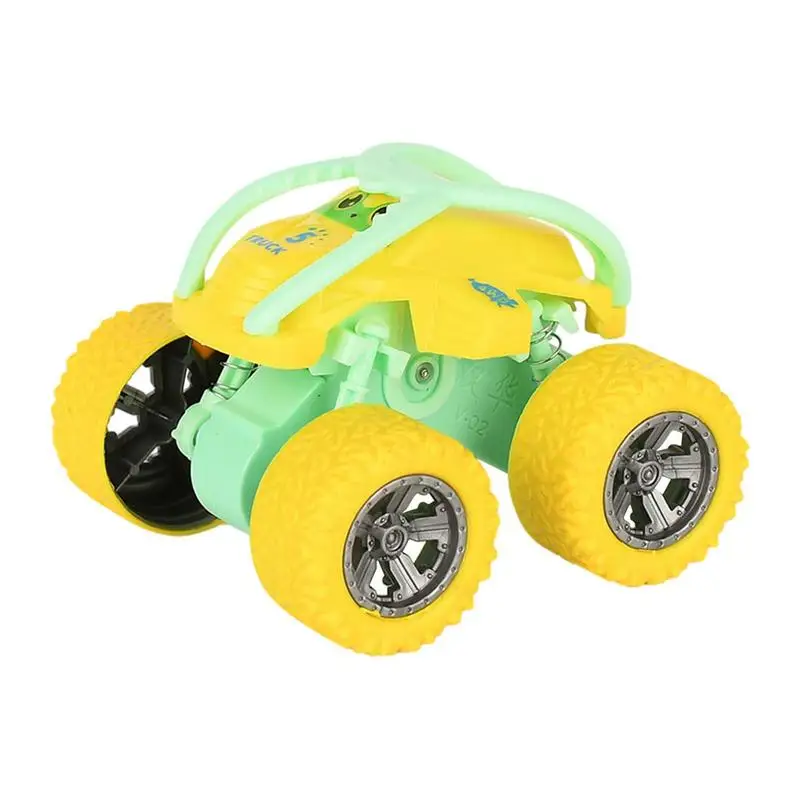 

Stunt Pull Back Car For Boys Mini Four-wheel Drive Stunt Rolling Inertial Off-road Vehicle Pull Back Shockproof Four-wheel