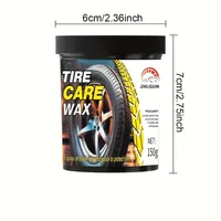 Tire care wax, plastic and rubber repair agents for all car models, waterproof maintenance and cleaning cream for external gloss 5