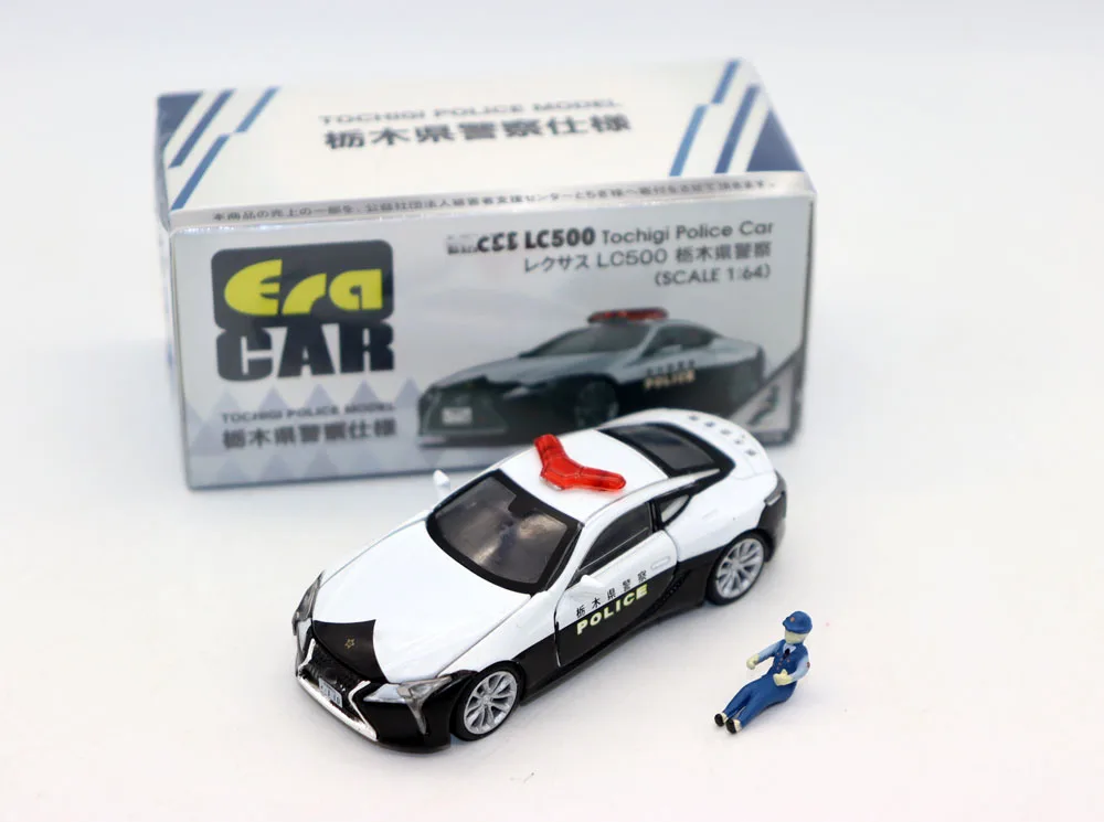 New ERA 1:64 LC500 Tochigi PoliceCar Diecast Alloy Toys