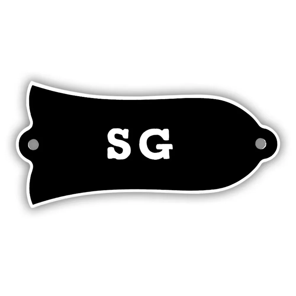 2PCS Bell-Shape Custom Truss Rod Cover Plate with 2 Holes