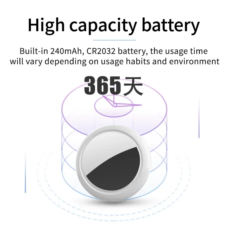 Security Bluetooth GPS Tag Based on iphone Find My app Anti-lose Tracker Sound Locate Message Reminder Alarm Key Finder